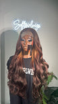 24” Burgundy Body Wave 5x5 Glueless Wig with Blonde Highlights – Beginner Friendly Wig Canada