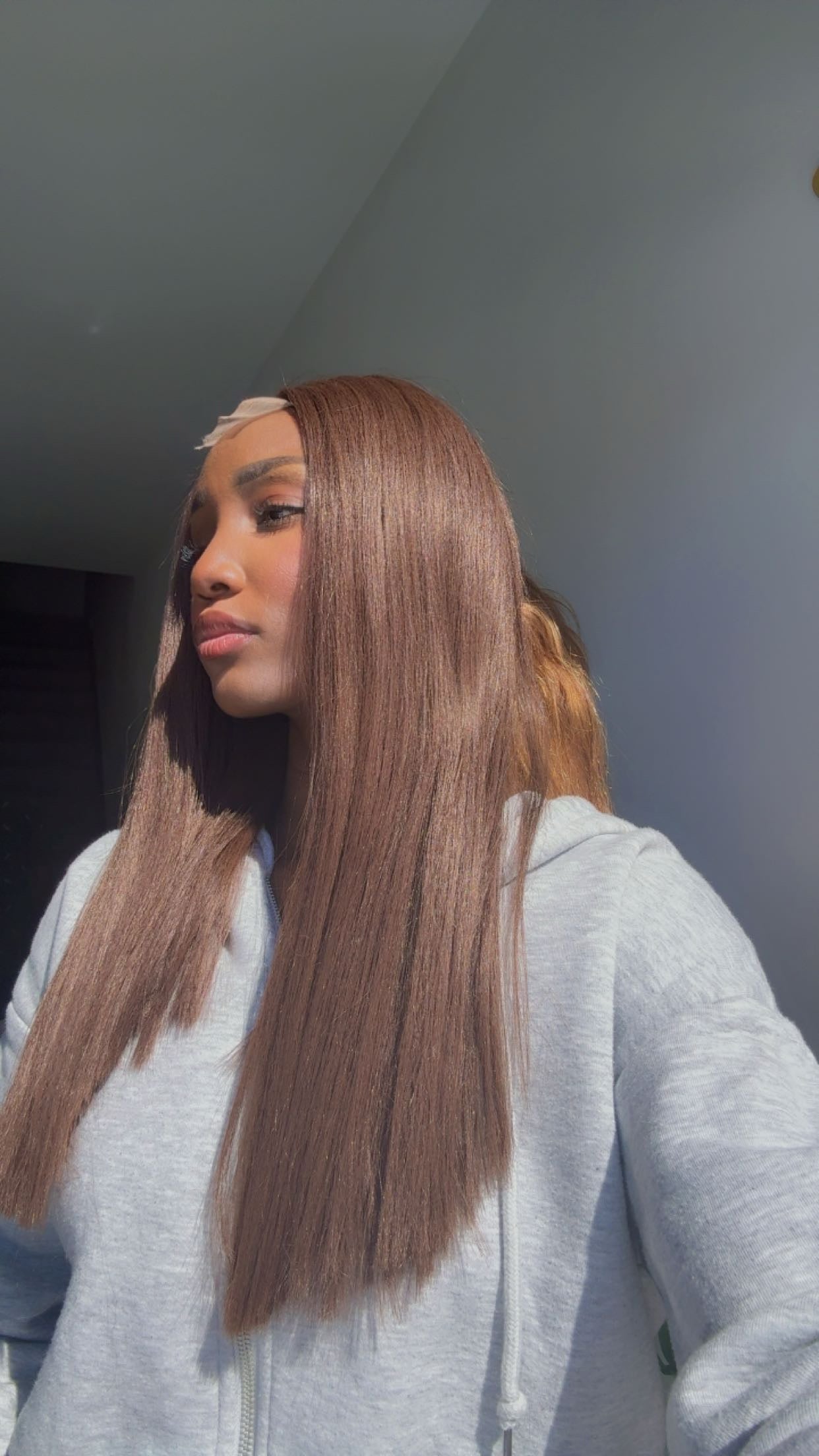 Soft Melt Blunt Cut Wig – Chestnut Brown (16”)
